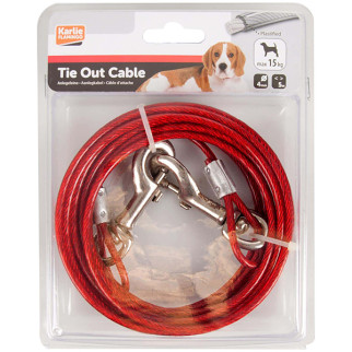 Трос для прив'язі собак Flamingo Tie Out Cable, 5 м - Інтернет-магазин спільних покупок ToGether