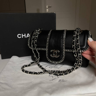 Жіноча шкіряна сумка Chanel black Люкс копія - Інтернет-магазин спільних покупок ToGether