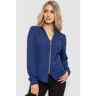 Блуза жіноча шифонова, колір темно-синій, 186R504 - Інтернет-магазин спільних покупок ToGether