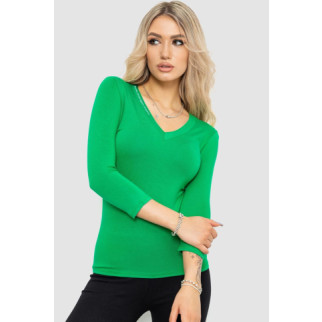 Футболка жіноча з подовженим рукавом 186R312, колір зелений, 186R500 - Інтернет-магазин спільних покупок ToGether