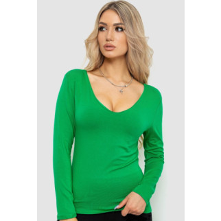 Тонкий жіночий лонгслів, колір зелений, 186R128 - Інтернет-магазин спільних покупок ToGether