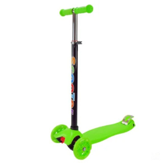 Самокат дитячий 3-х колісний Scooter Maxi SC2401(Green) колеса що світяться, зелений - Інтернет-магазин спільних покупок ToGether