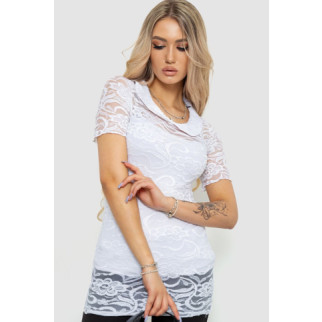 Блуза ошатна, колір білий, 186R514 - Інтернет-магазин спільних покупок ToGether