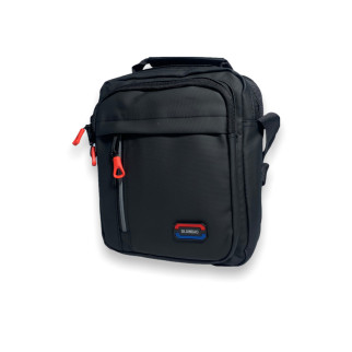 Чоловіча сумка через плече 66101, два відділи, дві кишені на лицьовій стороні розмір 25*20*10 см чорна - Інтернет-магазин спільних покупок ToGether
