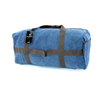 Брезентова дорожня сумка-рюкзак 35 л Filippini ручки наплічний ремінь кишені лямки розмір: 60*28*20 см синя - Інтернет-магазин спільних покупок ToGether