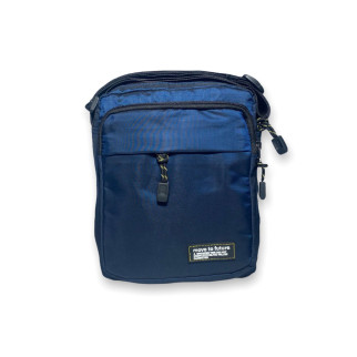 Чоловіча сумка 22965 одне відділення кишені на лицьовій стороні розмір: 23*20*7 см синя - Інтернет-магазин спільних покупок ToGether