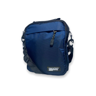 Чоловіча сумка через плече 22966 два відділення, кишеня на лицьовій стороні розмір: 23*20*7 см синя - Інтернет-магазин спільних покупок ToGether