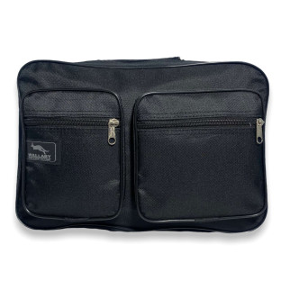 Чоловіча сумка через плече Wallaby 2621одне відділення накладні кишені, ремінь розмір:35*23*10 см чорна - Інтернет-магазин спільних покупок ToGether