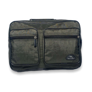 Чоловіча сумка через плече Wallaby 2647 два відділи 2 фронтальних накладних кишені розмір: 35*25*15 см, зелена - Інтернет-магазин спільних покупок ToGether
