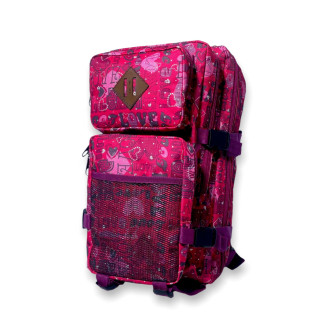 Тактично-туристичний рюкзак 16072 два відділи, 2 фронтальні кишені внутрішня органайзер  45*25*20 см рожевий - Інтернет-магазин спільних покупок ToGether