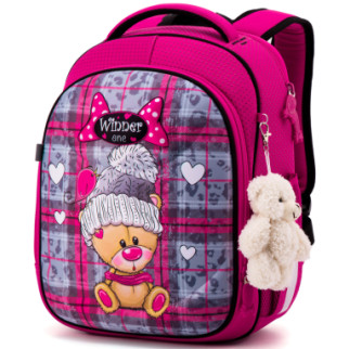 Шкільний ранець для дівчинки 1-4 клас SkyName6013 жорсткий каркас  розмір:29*17*36 см, сіро-рожевий - Інтернет-магазин спільних покупок ToGether