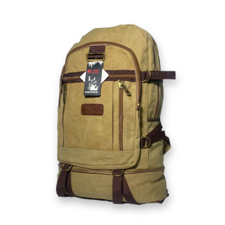 Брезентовий рюкзак, з розширенням розміру, один відділ, додаткові кишені, розмір: 45(55)*35*15 см, койот - Інтернет-магазин спільних покупок ToGether