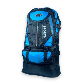 Рюкзак туристичний 35 л, з розширенням, один відділ, 3 фронтальні кишені, розмір: 50(62)*35*17 см, синій - Інтернет-магазин спільних покупок ToGether