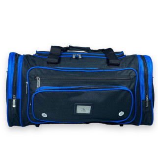 Дорожня сумка Kaiman одне відділення дві бокових кишені фронтальні кишені розмір: 55*30*25см чорно-синя - Інтернет-магазин спільних покупок ToGether