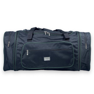 Дорожня сумка Kaiman з розширенням одне відділення бокові кишені фронтальні кишені розмір: 70(80)*35*30см чорно-зелена - Інтернет-магазин спільних покупок ToGether