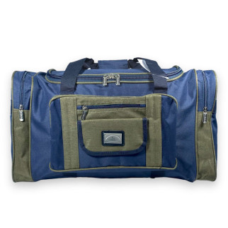 Дорожня сумка Kaiman одне відділення бокові кишені фронтальні кишені розмір: 60*35*30см синя-хакі - Інтернет-магазин спільних покупок ToGether
