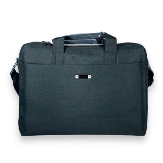 Портфель для ноутбука Zhaocaique, одне відділення, кишені, ремінь, розмір 40*30*7 см чорний - Інтернет-магазин спільних покупок ToGether