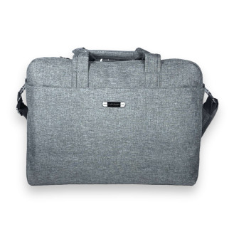 Портфель для ноутбука Zhaocaique, одне відділення, кишені, ремінь, розмір 40*30*7 см сірий - Інтернет-магазин спільних покупок ToGether