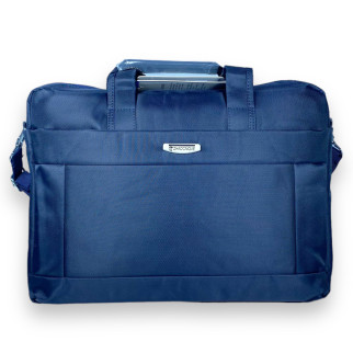 Портфель для ноутбука одне відділення, кишені, ремінь, Zhaocaique розмір 40*30*7 см синій - Інтернет-магазин спільних покупок ToGether