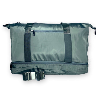 Дорожня сумка Bobo, два відділення, дві внутрішні кишені, фронтальна кишеня, розмір 47*35*25 см, сіро-зелений - Інтернет-магазин спільних покупок ToGether