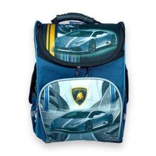 Шкільний рюкзак Space для хлопчика, ​1 відділення, бічні кишені, розмір: 33*28*15 см, з машиною - Інтернет-магазин спільних покупок ToGether