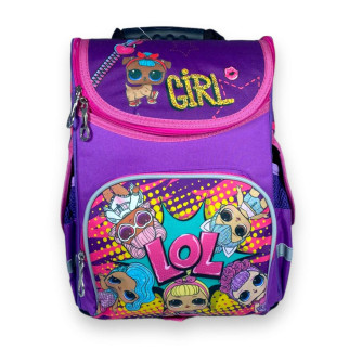 Шкільний рюкзак Space для дівчинки, ​одне відділення, бічні кишені, розмір: 33*28*15 см, бузковий з Лол - Інтернет-магазин спільних покупок ToGether
