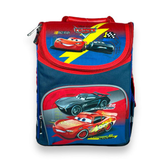 Шкільний рюкзак Space для хлопчика, ​одне відділення, бічні кишені, розмір 33*28*15см синьо-червоний Тачки - Інтернет-магазин спільних покупок ToGether