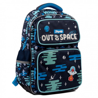 Шкільний рюкзак 1 вересня для хлопчика, одне відділення, фронтальні кишені, розмір 40*29*14см синій Out Of Space - Інтернет-магазин спільних покупок ToGether
