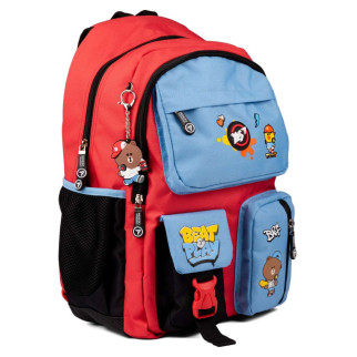 Шкільний рюкзак YES, два основних відділення, фронтальні кишені, розмір: 43*30*16 см, помаранчевий Line Friends - Інтернет-магазин спільних покупок ToGether