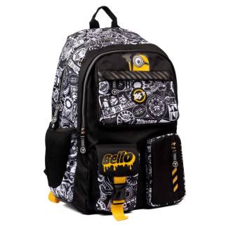 Шкільний рюкзак YES, два основних відділення, три фронтальні кишені, розмір: 43*30*16 см, чорний Minions - Інтернет-магазин спільних покупок ToGether