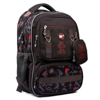 Шкільний рюкзак YES, одне відділення, три фронтальні кишені, розмір: 43,5*30*15,5 см, сірий No Limits - Інтернет-магазин спільних покупок ToGether