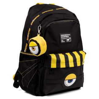 Шкільний рюкзак YES, два відділення, одна фронтальна кишеня, бічні кишені, розмір: 45*31*20 см, чорний Minions - Інтернет-магазин спільних покупок ToGether