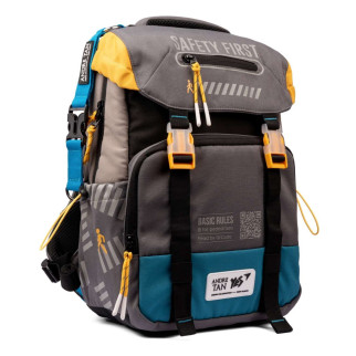 Шкільний рюкзак YES by Andre Tan, одне відділення, дві фронтальні кишені, розмір: 40*27*14 см, чорно-сірий - Інтернет-магазин спільних покупок ToGether