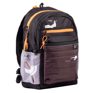 Шкільний рюкзак YES, два відділення, фронтальні та бічні кишені, розмір: 44*29*16 см, чорно-сірий Гусь Зуби маю - Інтернет-магазин спільних покупок ToGether