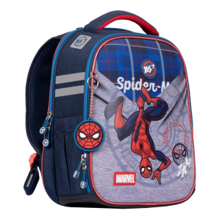 Шкільний рюкзак YES, каркасний, два відділення, бічні кишені, розмір: 35*28*15 см, сіро-синій Marvel Spiderman - Інтернет-магазин спільних покупок ToGether
