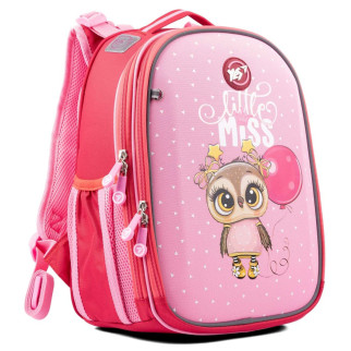Шкільний рюкзак YES, каркасний, два відділення, дві бічні кишені, розмір: 36*27*15 см, рожевий Little Miss - Інтернет-магазин спільних покупок ToGether