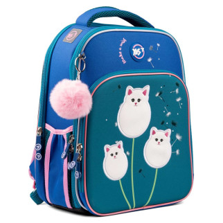 Шкільний рюкзак YES, каркасний, два відділення, фронтальна кишеня, розмір: 39*29*15 см, синій Dandelion Cats - Інтернет-магазин спільних покупок ToGether