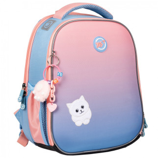 Шкільний рюкзак YES, каркасний, 2 відділення, 2 бічні кишені,розмір: 35*28*15см, Kitten H-100 - Інтернет-магазин спільних покупок ToGether