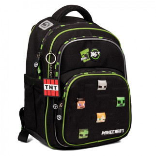 Рюкзак шкільний напівкаркасний Yes Minecraft S-91 два відділення фронтальна кишеня бічні кишені розмір 38*29*13см чорний - Інтернет-магазин спільних покупок ToGether