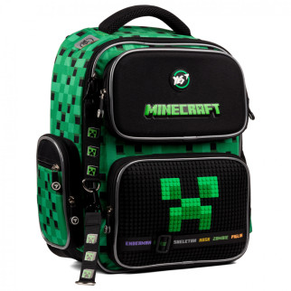 Рюкзак шкільний напівкаркасний Yes Minecraft S-101 одне відділення, дві фронтальні кишені, дві бічні кишені розмір: 38 x 27 x 14 см - Інтернет-магазин спільних покупок ToGether