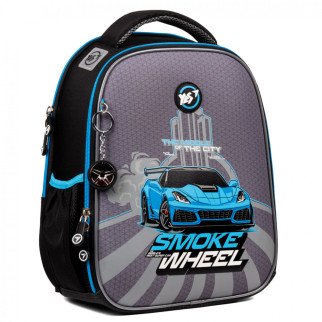 Шкільний рюкзак YES Smoke Wheel H-100, каркасний, два відділення, дві бічні кишені,розмір: 35*28*15см - Інтернет-магазин спільних покупок ToGether