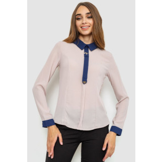 Блуза ошатна, колір бежевий, 186R101 - Інтернет-магазин спільних покупок ToGether