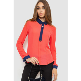 Блуза ошатна, колір кораловий, 186R101 - Інтернет-магазин спільних покупок ToGether