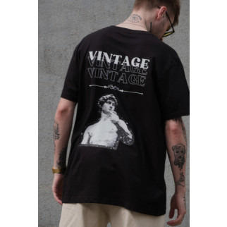 Оверсайз футболка з принтом Without vintage black - Інтернет-магазин спільних покупок ToGether