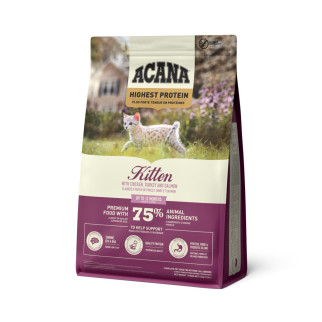 Корм Acana Highest Protein Kitten сухий з куркою, індичкою та лососем для кошенят 1.8 кг - Інтернет-магазин спільних покупок ToGether