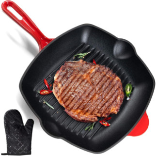Чавунна сковорода-гриль Satalvo з рукавицею для духовки - Інтернет-магазин спільних покупок ToGether