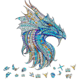 Дерев'яні пазли KAAYEE — головоломка-воїн-дракон, дерев'яна головоломка із зображенням тварин унікальної ф - Інтернет-магазин спільних покупок ToGether