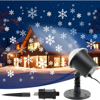 Світлодіодний проєктор BELLALIGHT з ефектом сніжинки — снігопаду - Інтернет-магазин спільних покупок ToGether