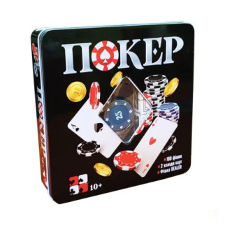 Настільна гра Покер 3896A в металевій коробці - Інтернет-магазин спільних покупок ToGether