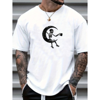 Мужская белая футболка ДТФ.57-063 - Інтернет-магазин спільних покупок ToGether